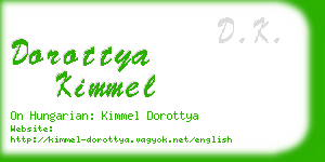 dorottya kimmel business card